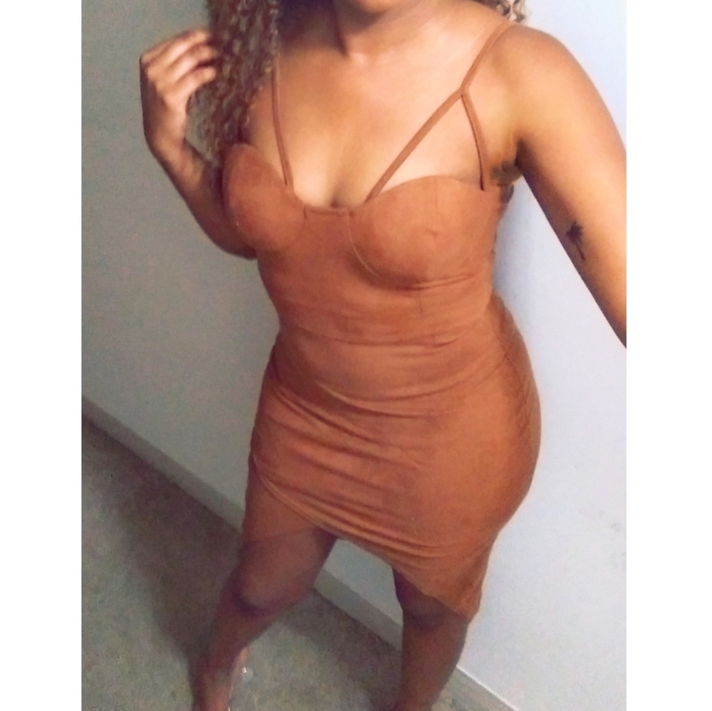 Privy Faux Suade Dress